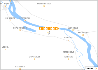 map of Zhar-Agach