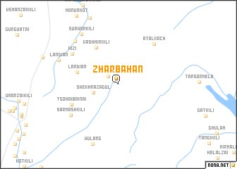 map of Zhar Bahān