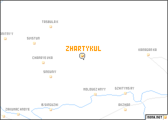 map of Zhartykul\