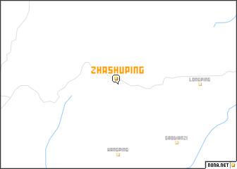 map of Zhashuping