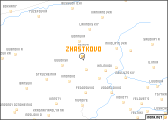 map of Zhastkovo