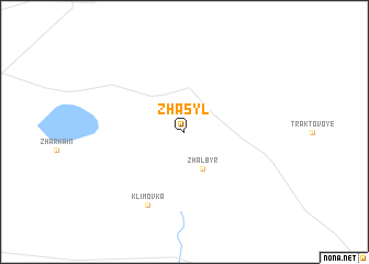 map of Zhasyl