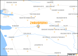 map of Zhavoronki