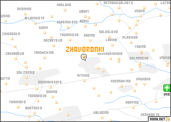 map of Zhavoronki