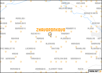 map of Zhavoronkovo