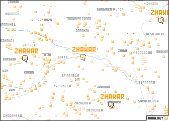 map of Zhāwar