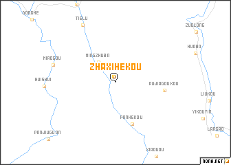 map of Zhaxihekou