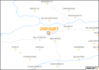 map of Zhaygurt