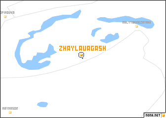 map of Zhaylauagash