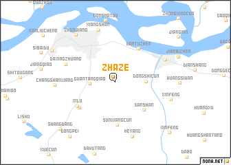 map of Zhaze