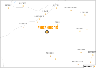 map of Zhazhuang