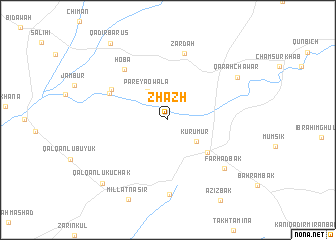 map of Zhāzh