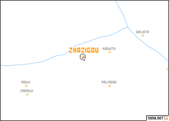 map of Zhazigou