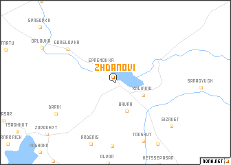 map of Zhdanovi