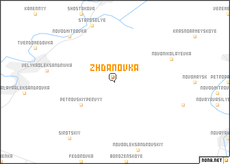 map of Zhdanovka