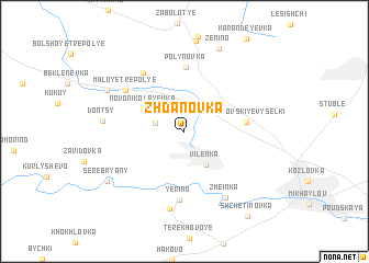 map of Zhdanovka