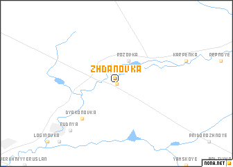 map of Zhdanovka