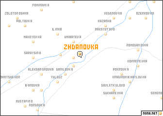 map of Zhdanovka