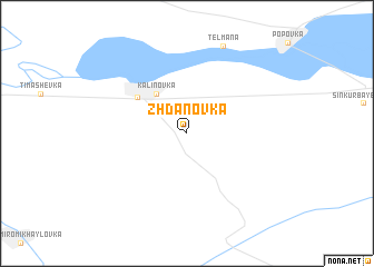 map of Zhdanovka