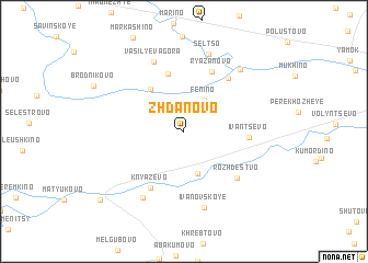 map of Zhdanovo