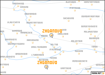 map of Zhdanovo