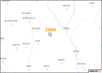 map of Zhe\