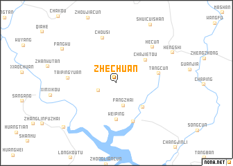 map of Zhechuan