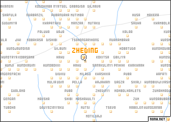 map of Zheding