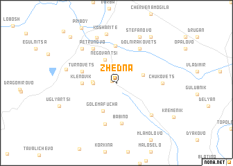 map of Zhedna