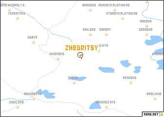 map of Zhedritsy