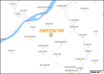 map of Zhefengtan