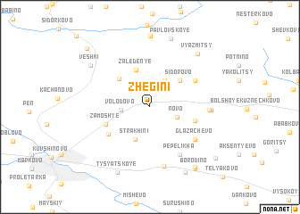 map of Zhegini