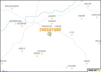 map of Zheguyuan