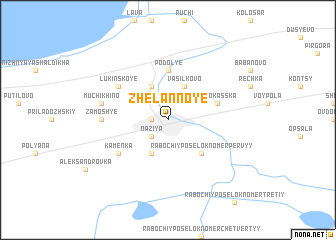 map of Zhelannoye