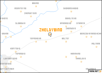 map of Zheldybino