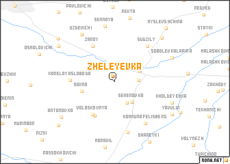 map of Zheleyevka