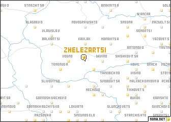 map of Zhelezartsi