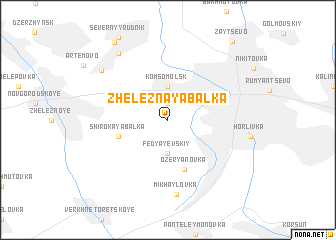 map of Zheleznaya Balka