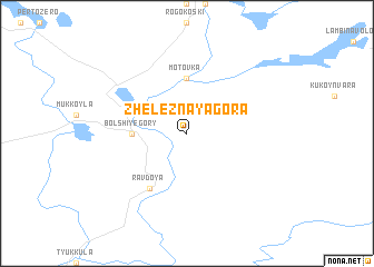 map of Zheleznaya Gora