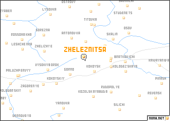 map of Zheleznitsa