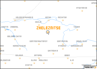 map of Zheleznitse