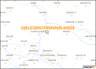 map of Zhelezopŭtna Spirka Lukovo