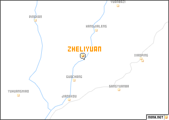 map of Zheliyuan