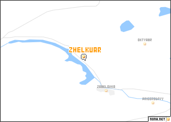 map of Zhelkuar