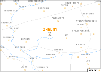 map of Zhëlny