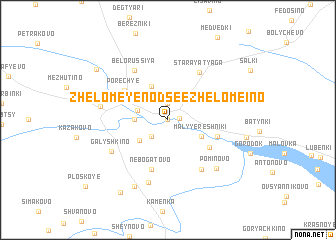 map of Zhelomeyenod see Zhelomeino