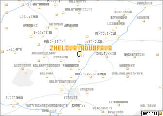 map of Zhelovaya Dubrava