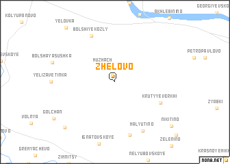 map of Zhëlovo