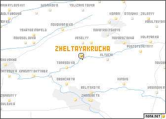 map of Zhëltaya Krucha