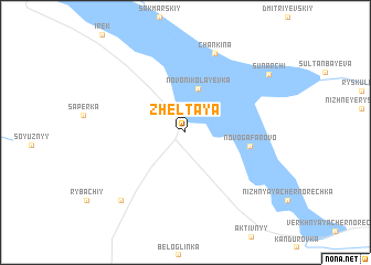 map of Zhëltaya